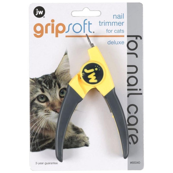 GRIPSOFT DELUXE NAIL TRIMMER FOR CATS (YELLOW/SILVER)