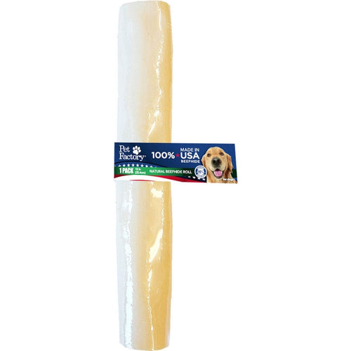 PET FACTORY USA BEEFHIDE ROLL (8 inch, 2 pack)