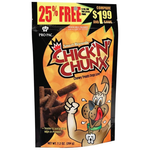Pro Pac Chick'N'Chunx Dog Treats (7.2 Oz)