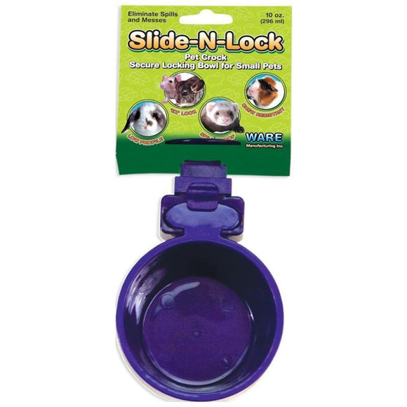 SLIDE-N-LOCK PET CROCK (10 OZ, ASSORTED)