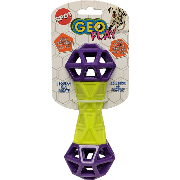 SPOT GEO PLAY DUAL TEXTURE DUMBBELL (7 IN, ASSORTED)