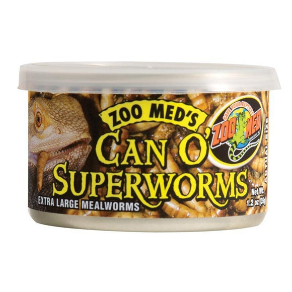 CAN O' SUPERWORMS EXTRA LARGE MEALWORMS (1.2 OZ)