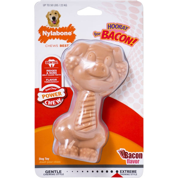 POWER CHEW TOUCHDOWN PIG (GIANT, BACON)