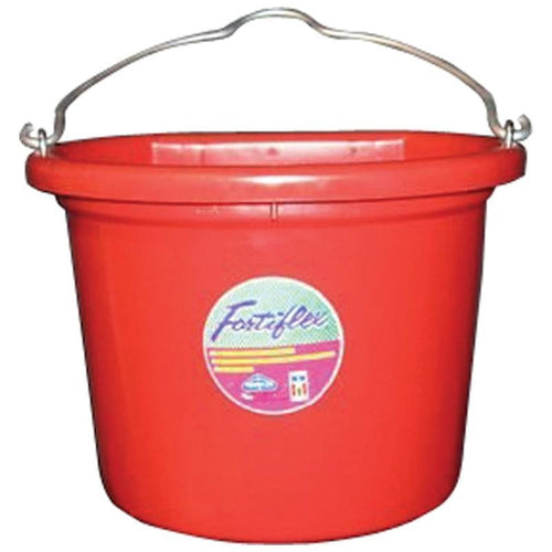 Fortiflex 8 Quart Flat Back Bucket (BLACK)