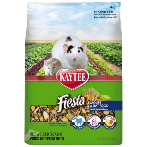 Kaytee Fiesta Gourmet Variety Diet Mouse & Rat Food (2 LB)