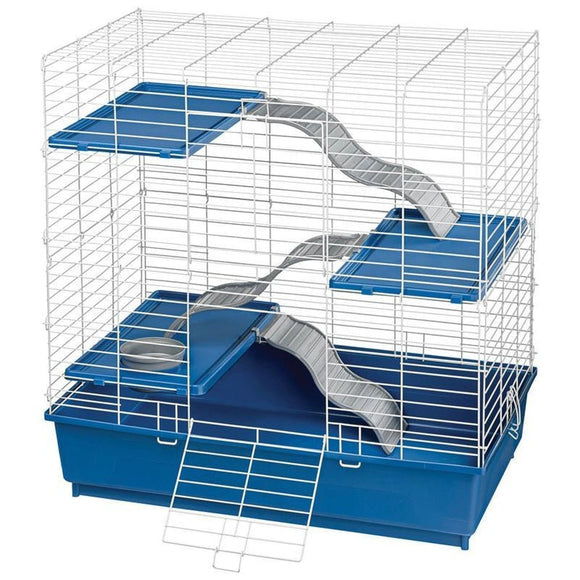Kaytee My First Home Multi-Level Ferret Cage (18X30X29 IN, BLUE)