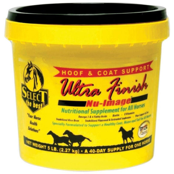 SELECT THE BEST ULTRA FINISH NU-IMAGE HOOF & COAT SUPPORT (5 LB-40 DAY)