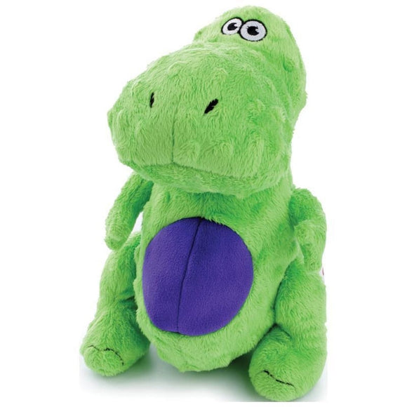 GODOG JUST FOR ME T-REX DOG TOY (GREEN)