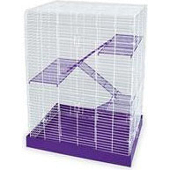 WARE PET CHEW PROOF 4-STORY CAGE (PURPLE/WHITE)
