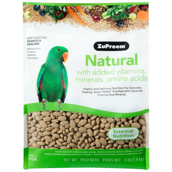 NATURAL BIRD FOOD WITH ADDED VITAMINS AND MINERALS (3 LB)