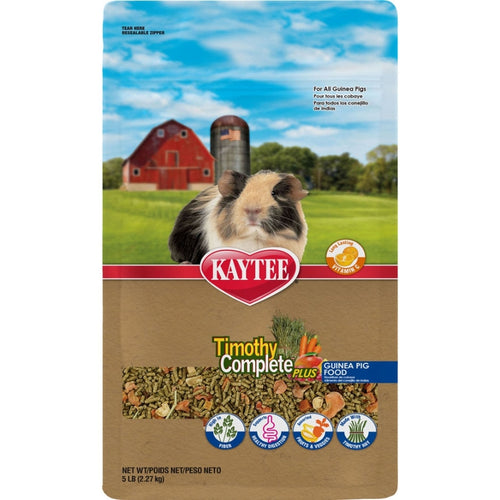 Kaytee Timothy Complete Guinea Pig Food with Fruits and Vegetables (5 LB)