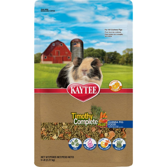 Kaytee Timothy Complete Guinea Pig Food with Fruits and Vegetables (5 LB)