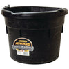 LITTLE GIANT DURAFLEX RUBBER FLAT BACK BUCKET (18 QT, BLACK)