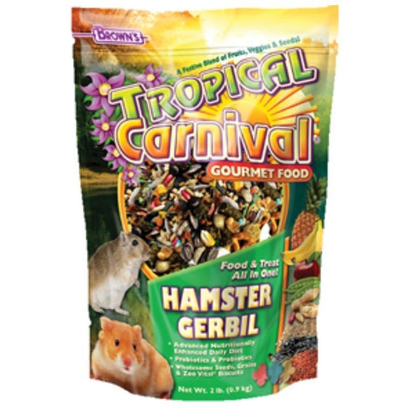 TROPICAL CARNIVAL GOURMET HAMSTER & GERBIL FOOD (2 LB)