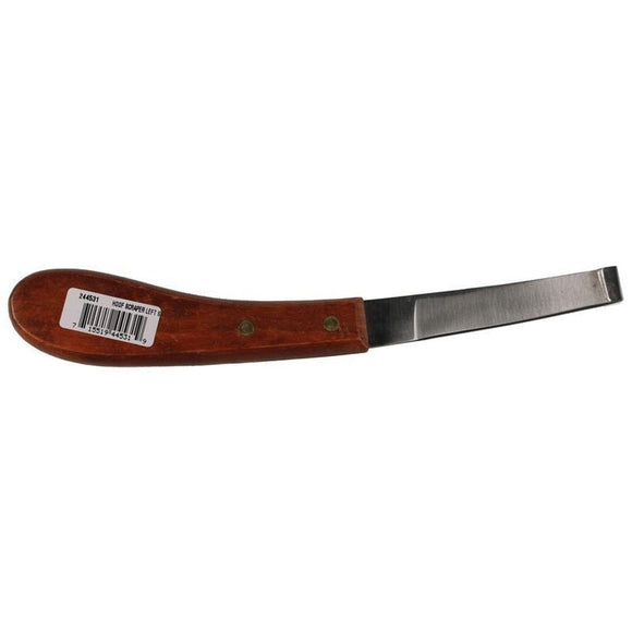 WIDE SINGLE BLADE HOOF KNIFE - LEFT HANDED (8 INCH)