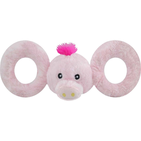 JOLLY PETS TUG-A-MALS PIG (MD-4 IN, PINK)