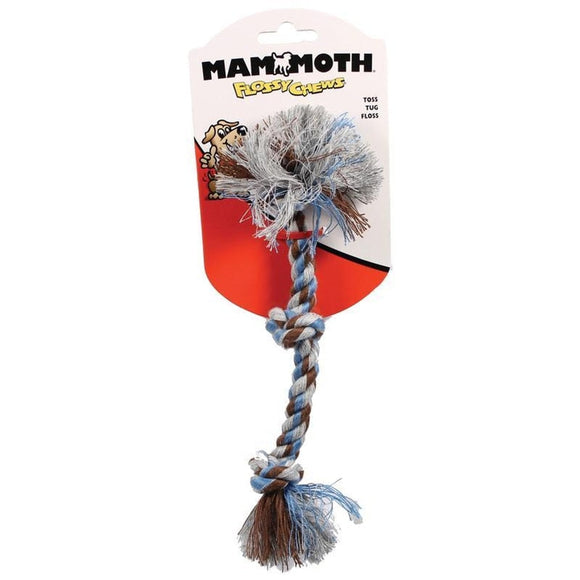 MAMMOTH FLOSSY CHEWS COLOR 3 KNOT ROPE TUG (10 IN, MULTI)