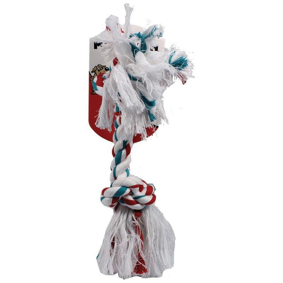 MAMMOTH FLOSSY CHEWS COLOR ROPE BONE (14 IN, MULTI)