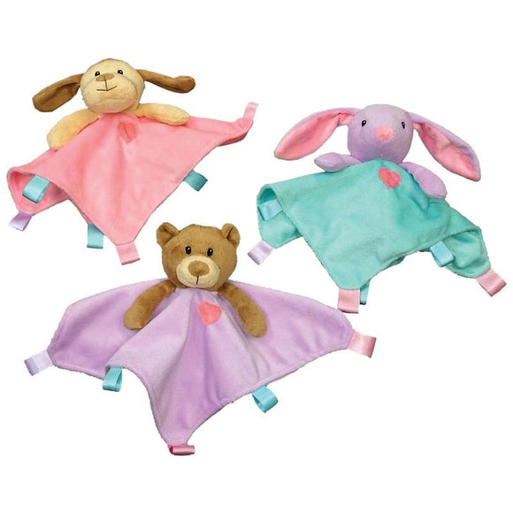 SPOT SOOTHERS BLANKET TOYS (10 IN, ASSORTED)