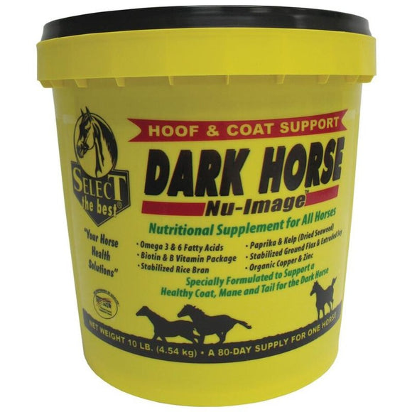 SELECT THE BEST DARK HORSE NU-IMAGE HOOF & COAT SUPPORT (10 LB-80 DAY)