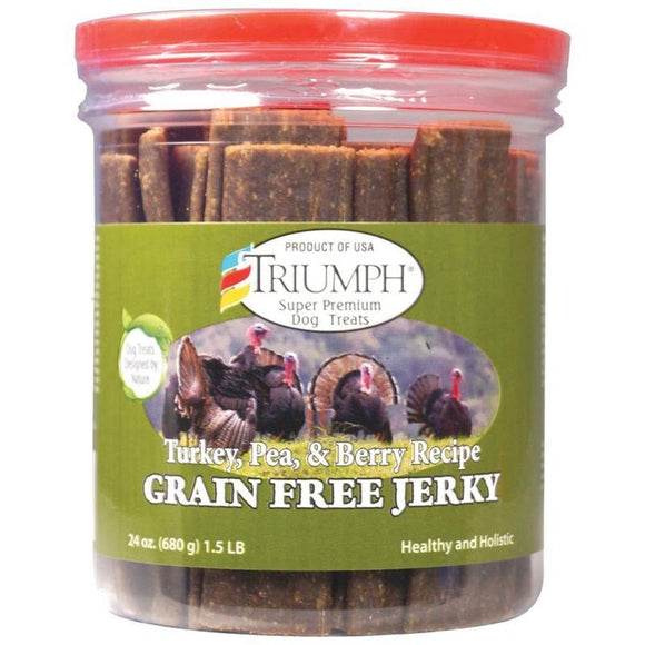 Triumph Grain Free Jerky Treats (Turkey/Pea/Berry, 24-oz)