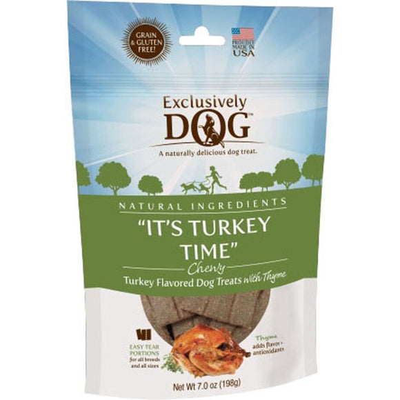 Exclusively Dog Meat Treats Chewy It's Turkey Time (7 oz)