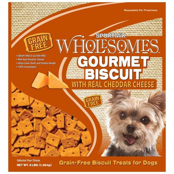Wholesomes Grain Free Gourmet Biscuits (Cheddar Cheese 3 LB)