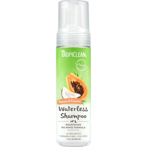 TropiClean Papaya & Coconut Waterless Shampoo (7.4 OZ)
