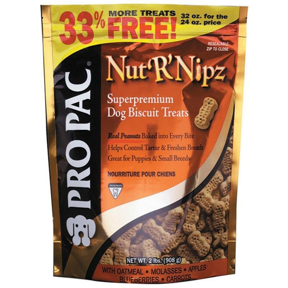 Wholesome Nut'R'Nipz GF Dog Biscuits (Peanut Butter 15 oz)