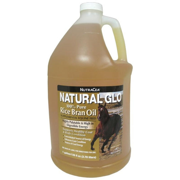 MANNA PRO NATURAL GLO RICE BRAN OIL FOR HORSES (1 GALLON)
