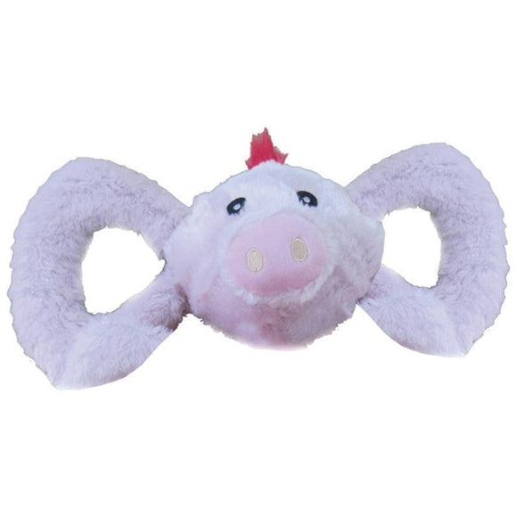 JOLLY PETS TUG-A-MALS PIG (LG-5 IN, PINK)