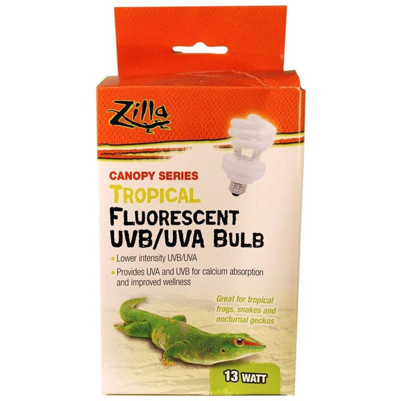 Zilla Canopy Series Tropical Fluorescent UVB/UVA Bulb (13 WATT)