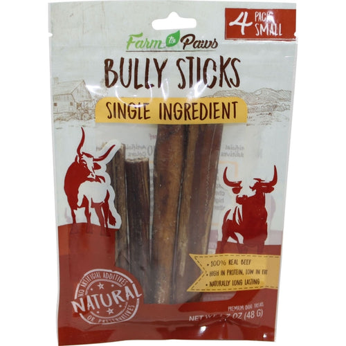 FARM TO PAWS BULLY STICKS (Small - Beef)