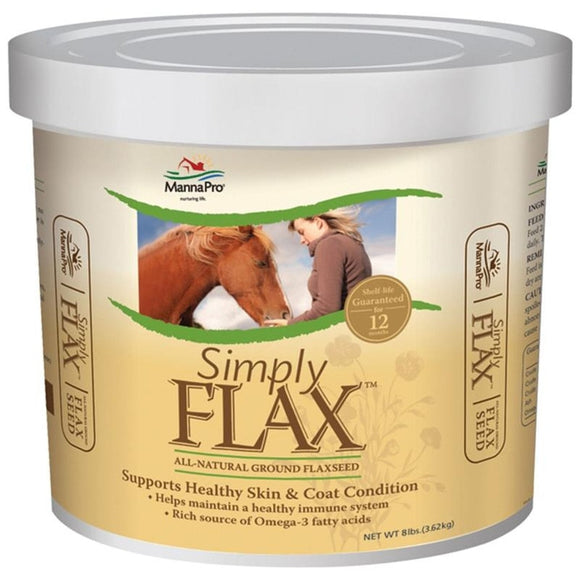 MANNA PRO SIMPLY FLAX GROUND FLAXSEED FOR HORSES (8 LB)