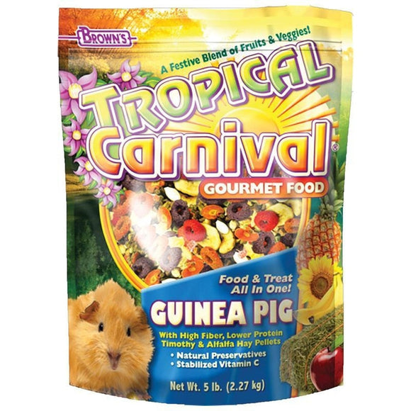 TROPICAL CARNIVAL GOURMET GUINEA PIG FOOD (5 LB)
