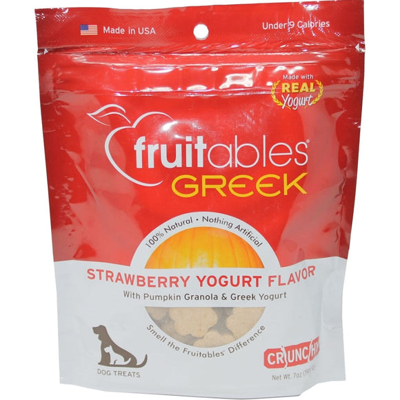 Fruitables Greek Baked Dog Treats (Strawberry)