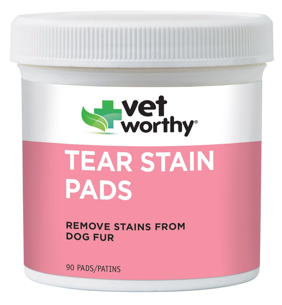 Vet Worthy Tear Stain Pads for Dogs (90 Count)