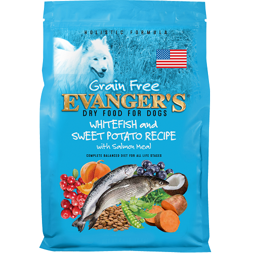 Evanger's Grain Free Whitefish & Sweet Potato Recipe With Salmon Meal For Dogs Dry Food